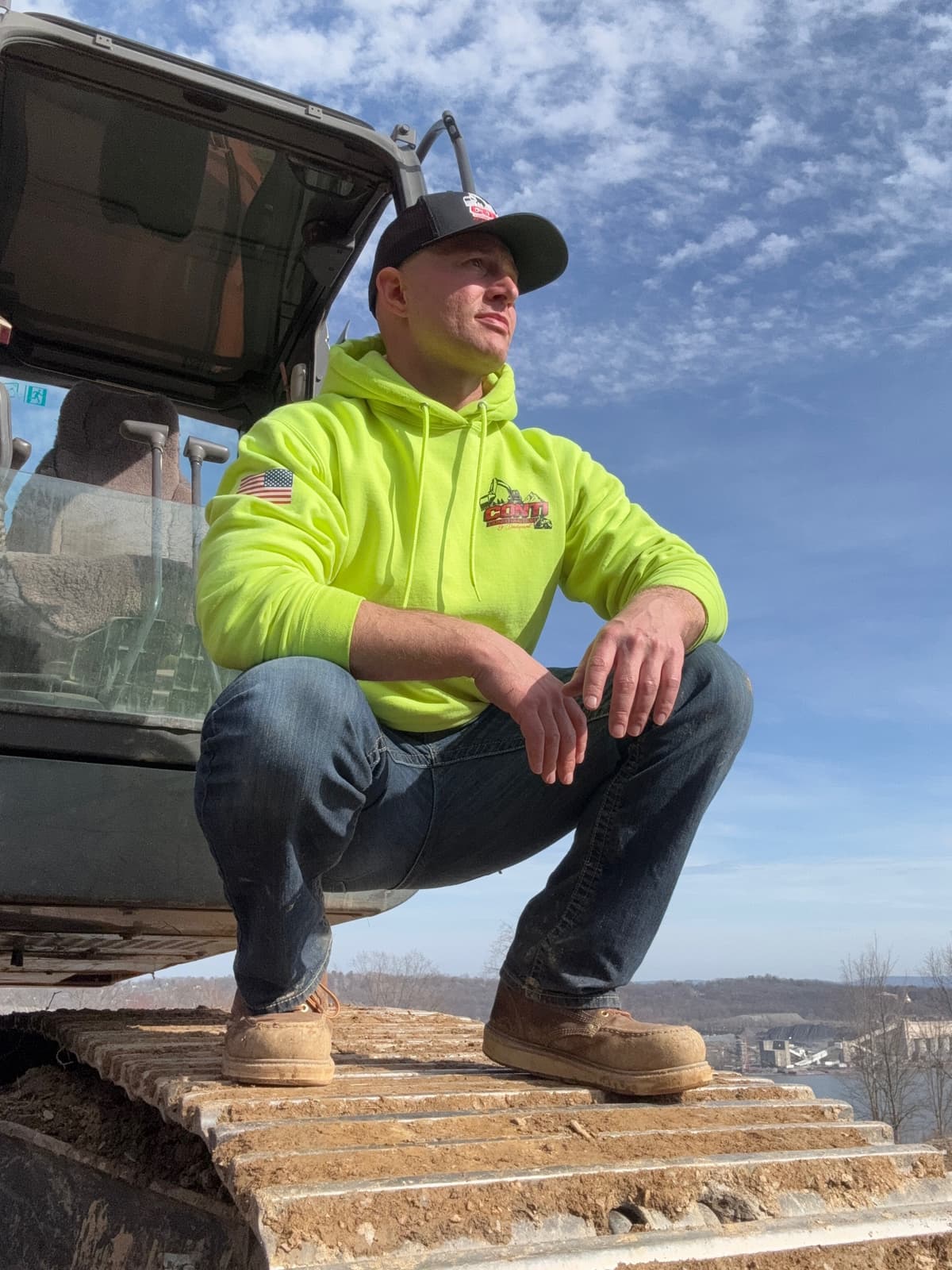 Andrew Conti on the job site